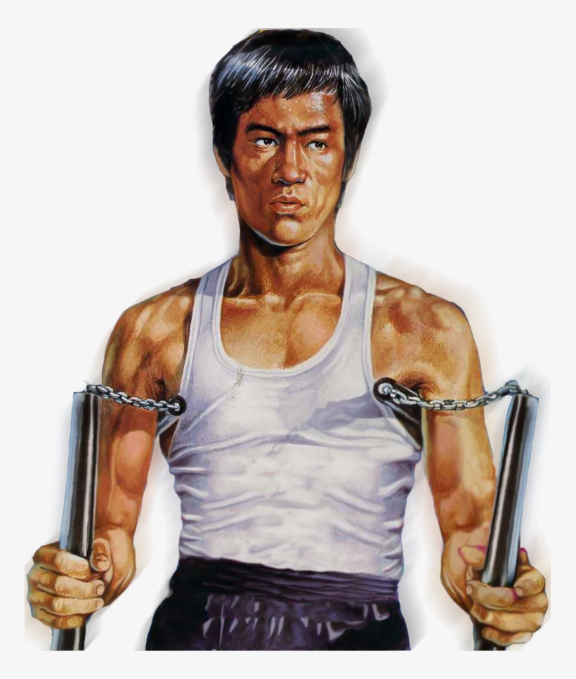 Lee And Double Nunchaku By Gdsfgs - Bruce Lee's Nunchaku In Aktion [book], transparent png download