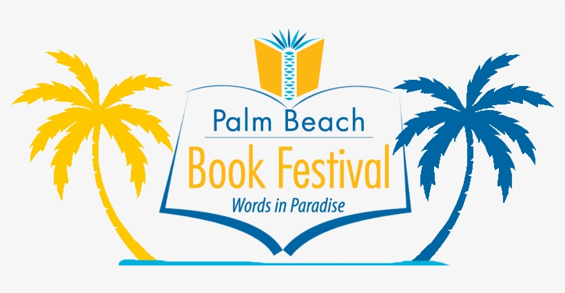 Cropped Cropped Pb Book Festival Logo Whitebg Palms - Black And White Palm Tree, transparent png download