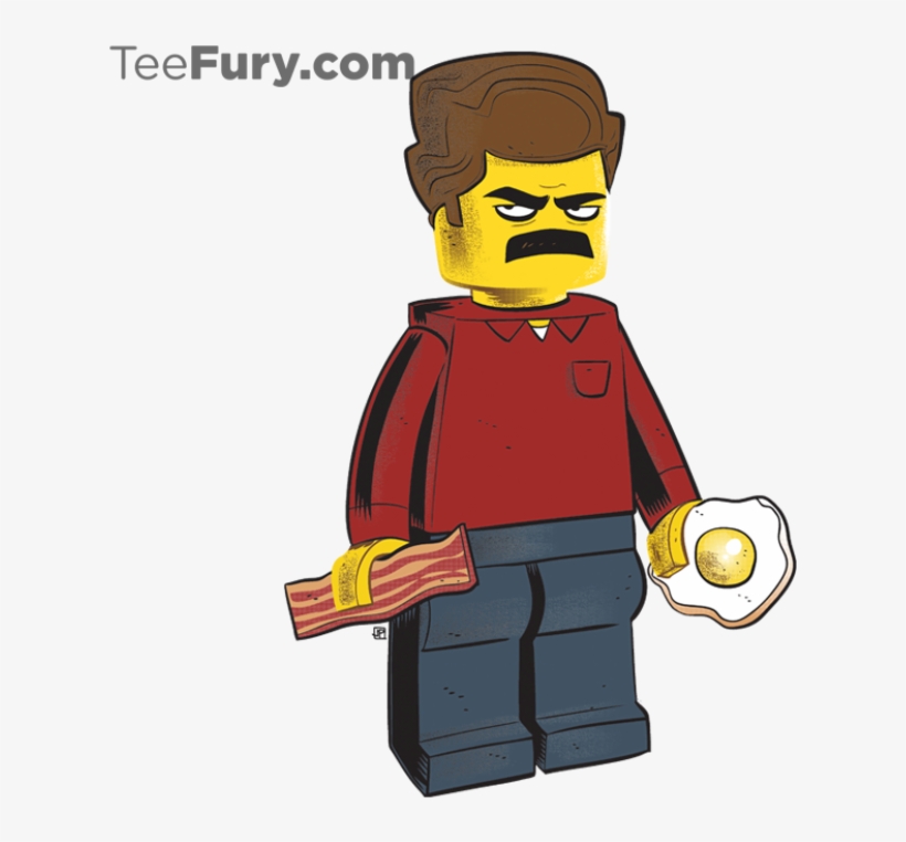 Check Out Today's Tee Fury Shirt Lego Ron Swanson Fyi - Teefury, transparent png download