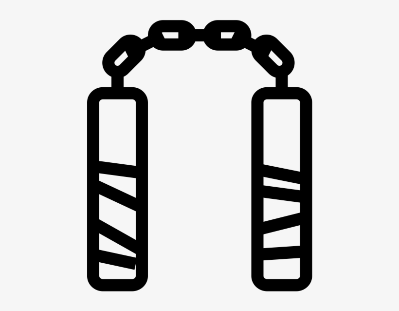 Nunchuck Rubber Stamp, transparent png download