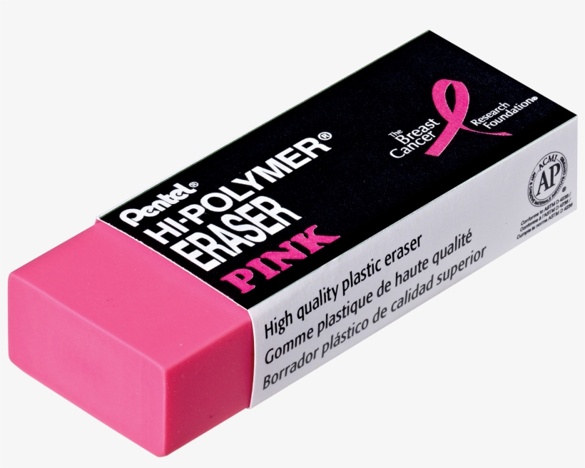 Pink Hi Polymer Eraser, transparent png download