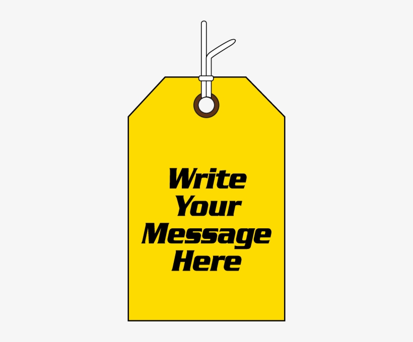 Blank Yellow Paper Tag - Manila Paper, transparent png download