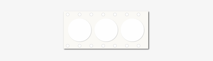 1" White Paper Pinfeed Circle Stickers - Paper, transparent png download