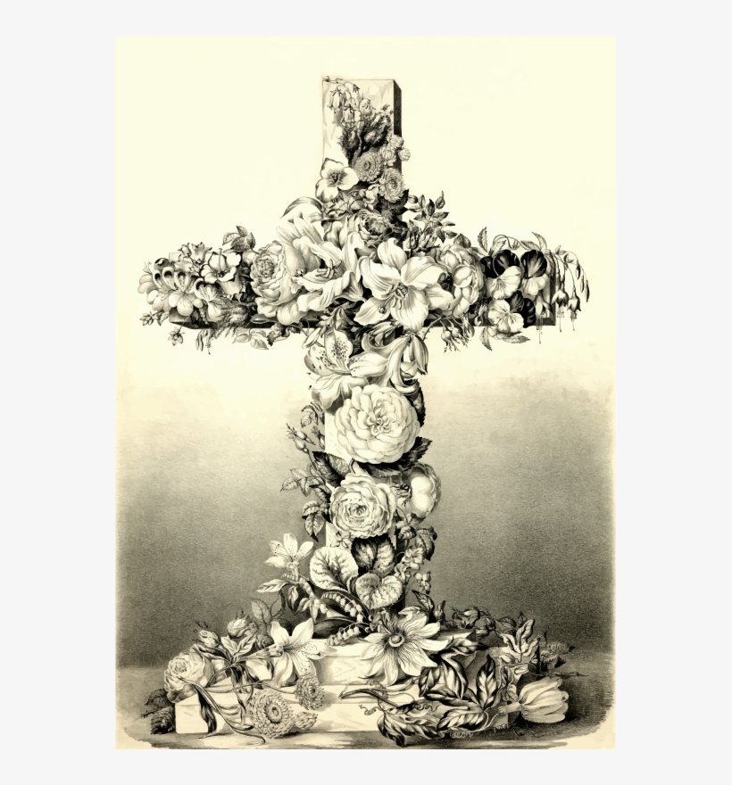 Medium Image - Public Domain Vintage Cross, transparent png download