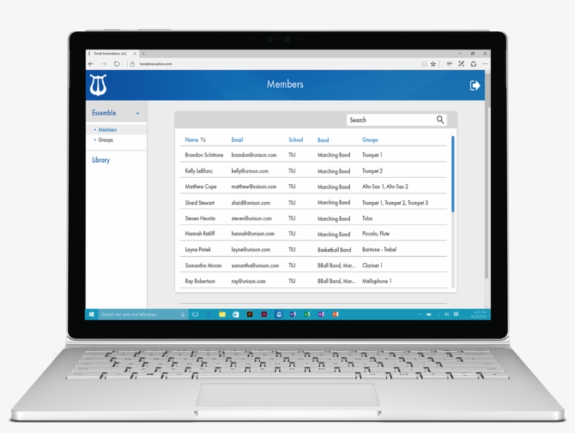 Members - Netbook, transparent png download