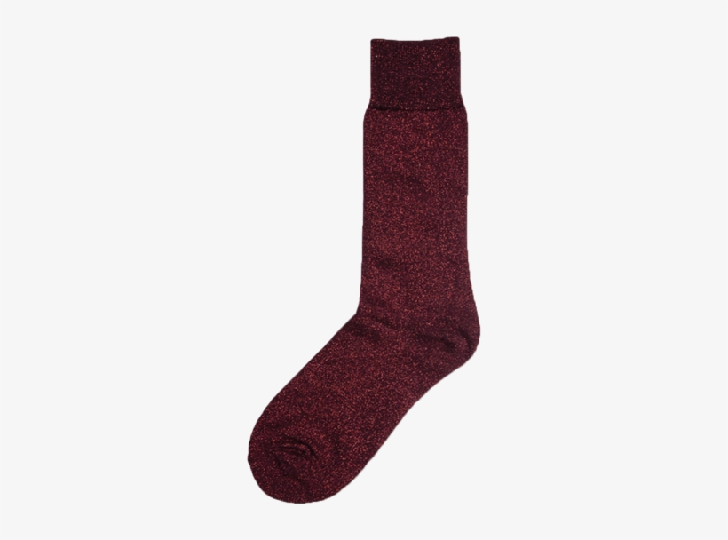 Picture Of Red Sparkle Sock - Uniqlo Maroon Socks, transparent png download