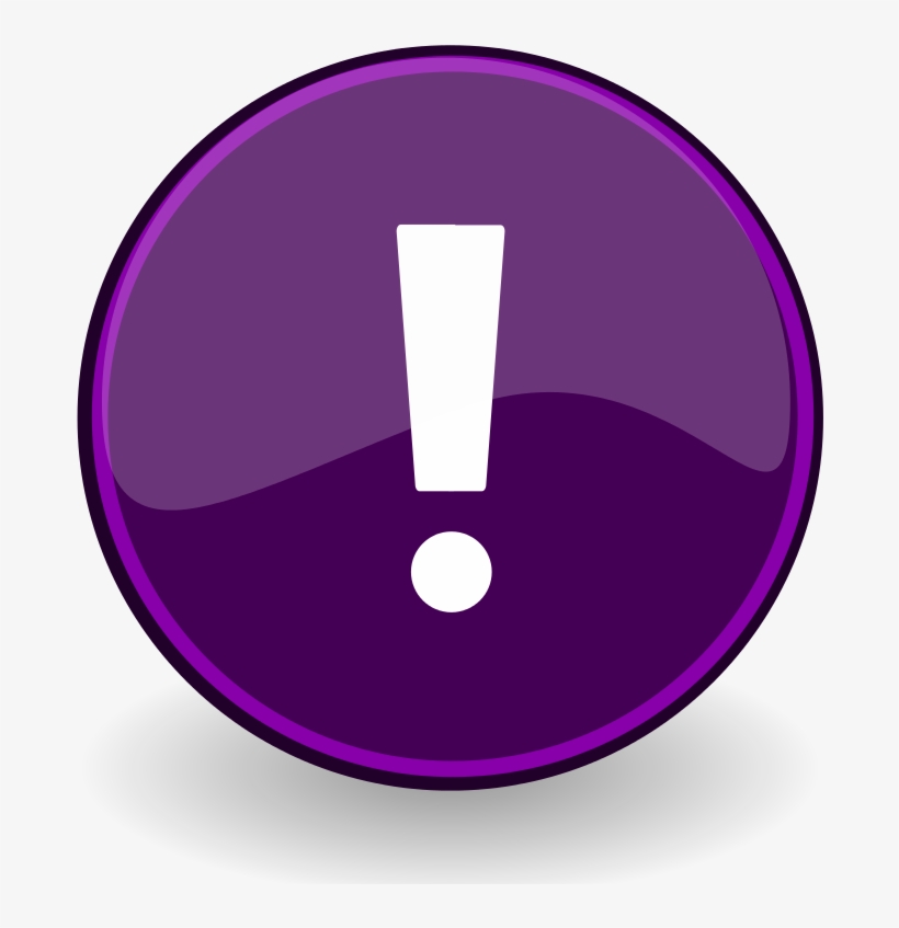 Emblem Important Violet - Clip Art, transparent png download