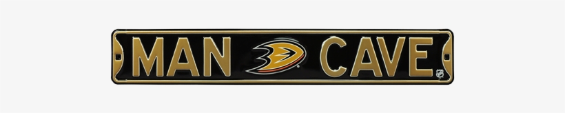 Anaheim Ducks “man Cave” Authentic Street Sign - Anaheim Ducks Man Cave Street Sign, transparent png download