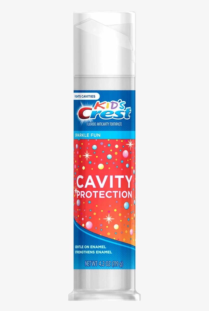 Crest Kids Cavity Protection Sparkle Fun Flavor Toothpaste - Crest Kids, transparent png download