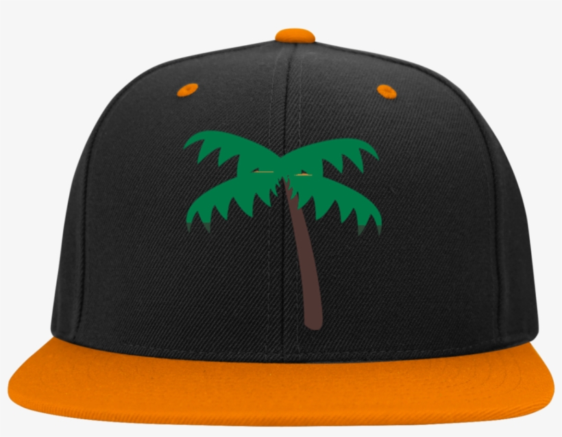 Palm Tree Emoji Stc19 Sport Tek Flat Bill High Profile - Less Talking Flat Bill Cap, transparent png download