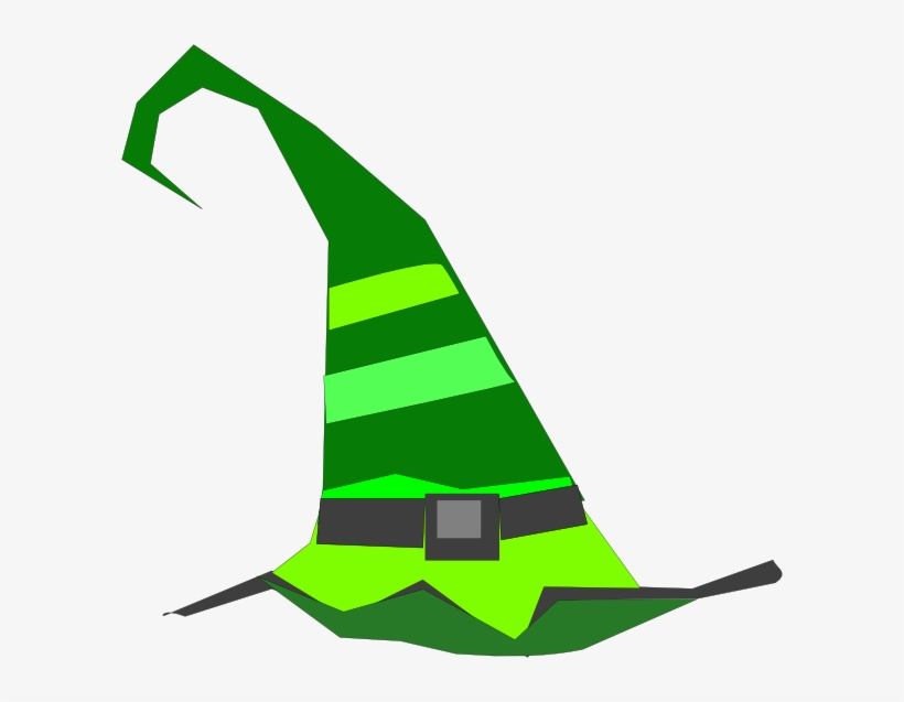 Green Witch Hat Clipart, transparent png download