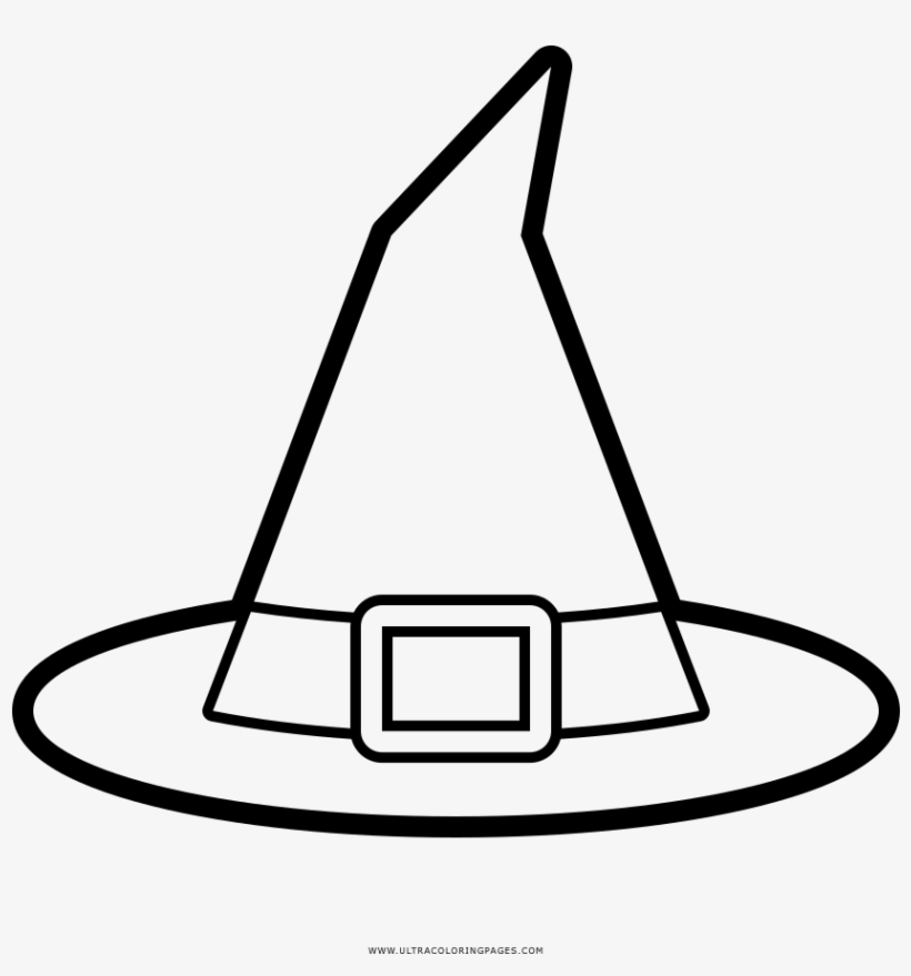 Coloring Pages Of Witches Hat With Witch Page Ultra Witch Hat 