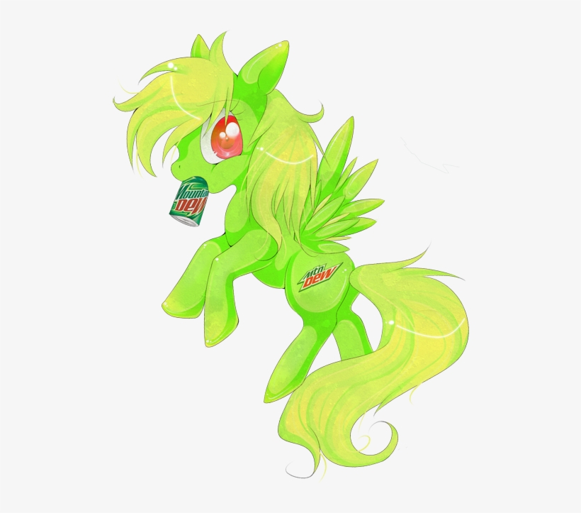 Mountain Dew Clipart Moutain Dew - Unicorn Drinking Mountain Dew, transparent png download