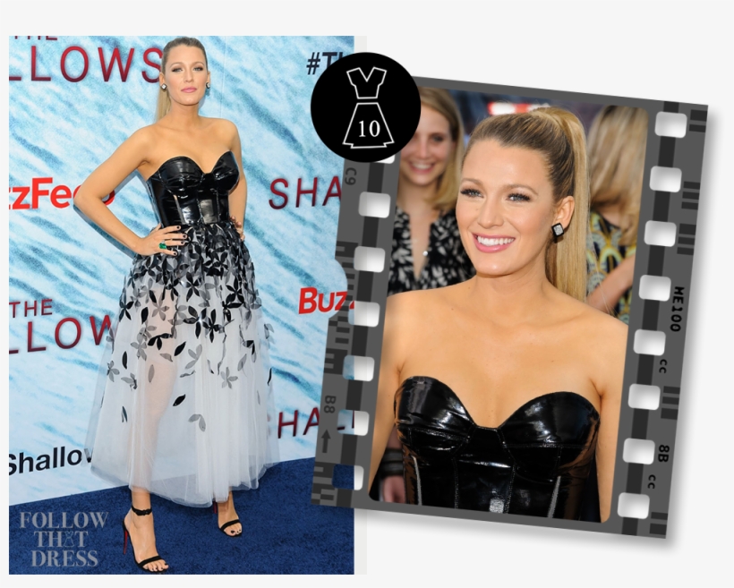 Blake Lively In Carolina Herrera - Blake Lively New York Premiere The Shallows, transparent png download