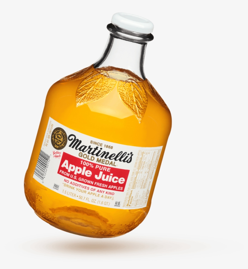 Oz Still Juices - Martinellis Gold Medal 100% Pure Apple Juice - 50.7, transparent png download