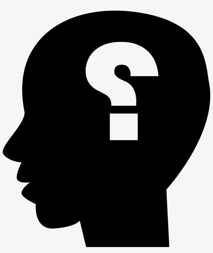 Question Sign In Bald Head Comments - Question Sign, transparent png download