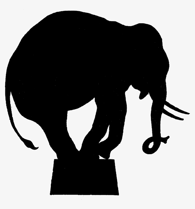 Circus Elephant Png Wwwimgkidcom The Image Kid Has - Circus Silhouette, transparent png download