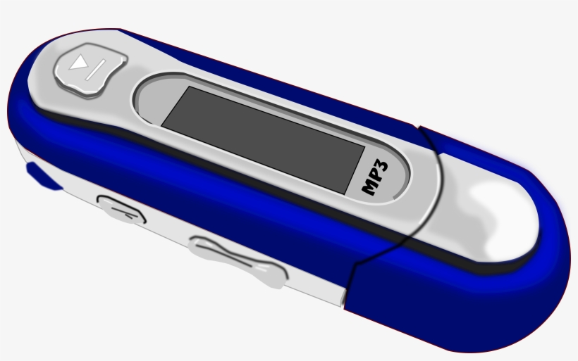 A Blue Old Mp3 Player - Mp3, transparent png download
