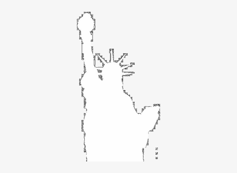 Statue Of Liberty Silhouette Png Vector Black And White - Statue Of Liberty White Png, transparent png download
