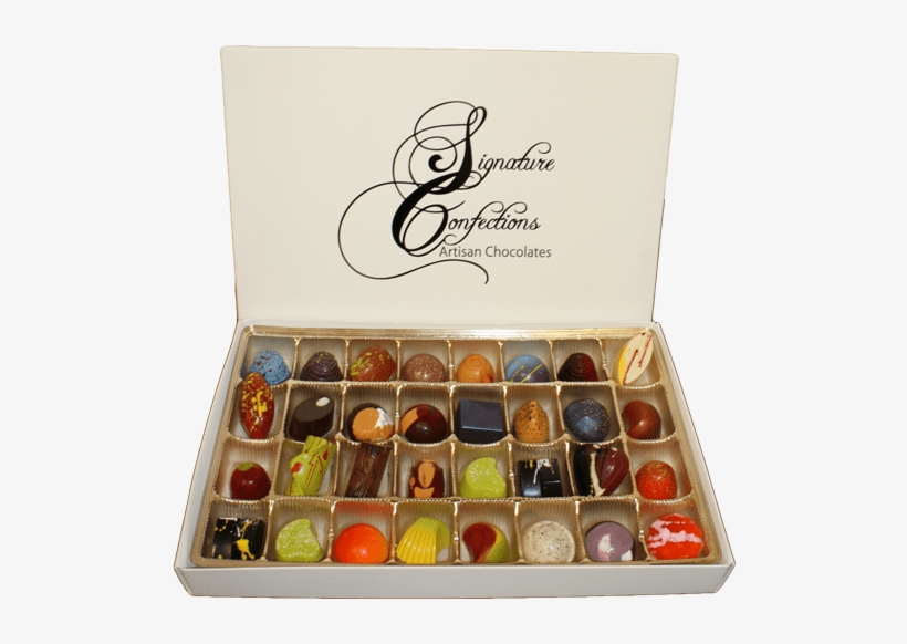 32 Piece Chocolate Assortment - Chopin Script, transparent png download