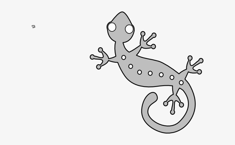 Grey Gecko Clip Art - Gecko Clip Art, transparent png download