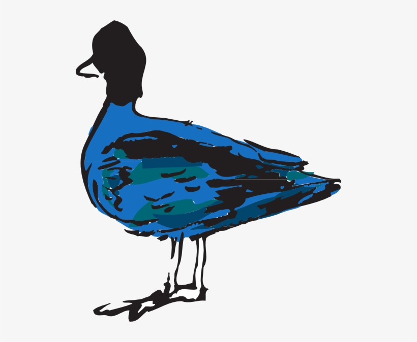 Blue Duck Svg Clip Arts 522 X 594 Px, transparent png download