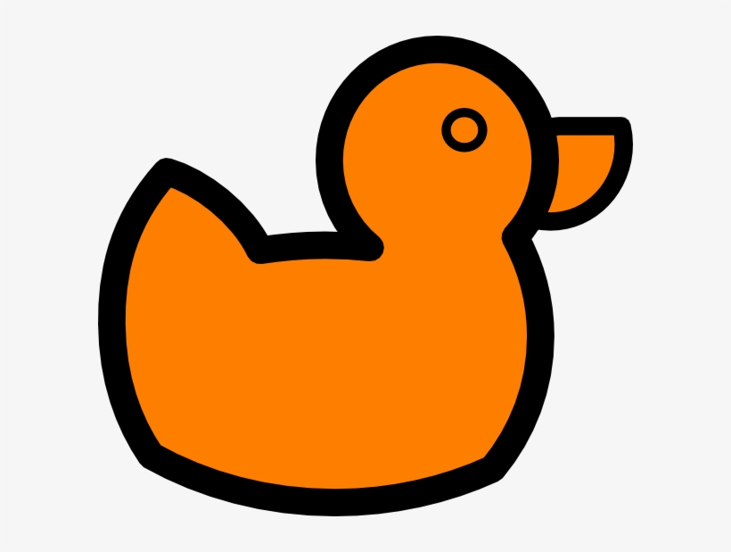 Clip Art At Clker Com Vector Online - Orange Duck Clipart, transparent png download