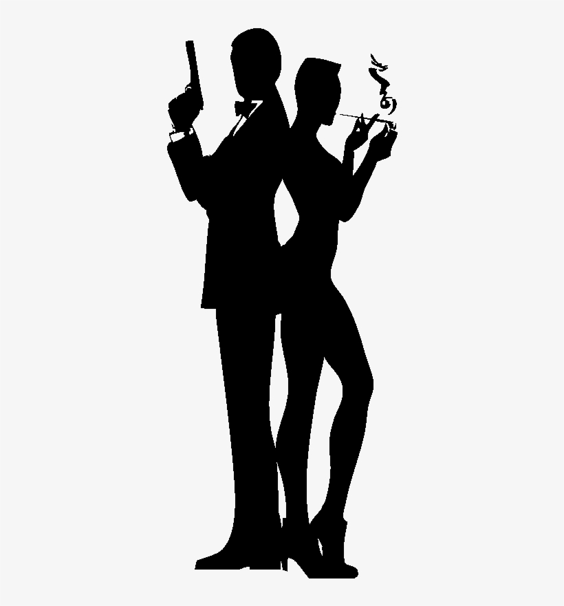Sticker Silhouette James Bond Ambiance Sticker Kc3847 - View To A Kill Poster, transparent png download