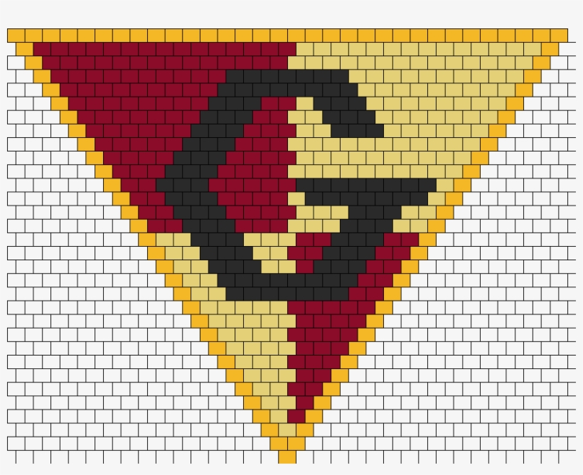 Harry Potter Gryffindor Crest Kandana Bead Pattern - Bead, transparent png download