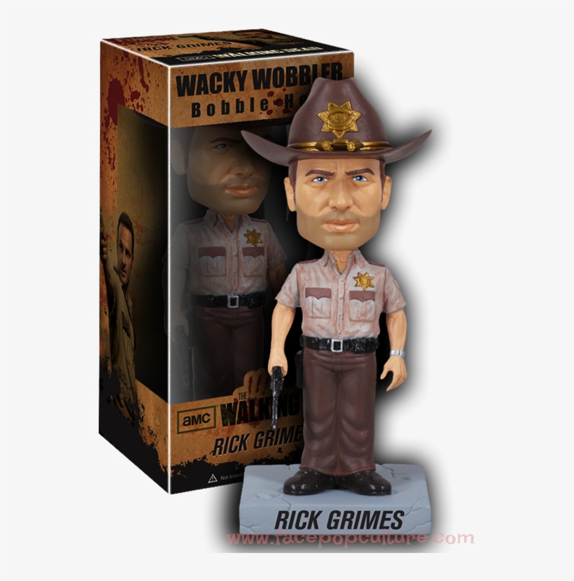 Funko The Walking Dead Rick Grimes Wacky Wobbler Bobble - Funko The Walking Dead - Rick Grimes Wacky Wobbler, transparent png download