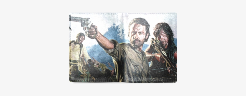 Sale Psylocke Genuine Leather Wallet With Rick Daryl - Cakeusa Walking Dead Daryl Dixon Rick Grimes Birthday, transparent png download
