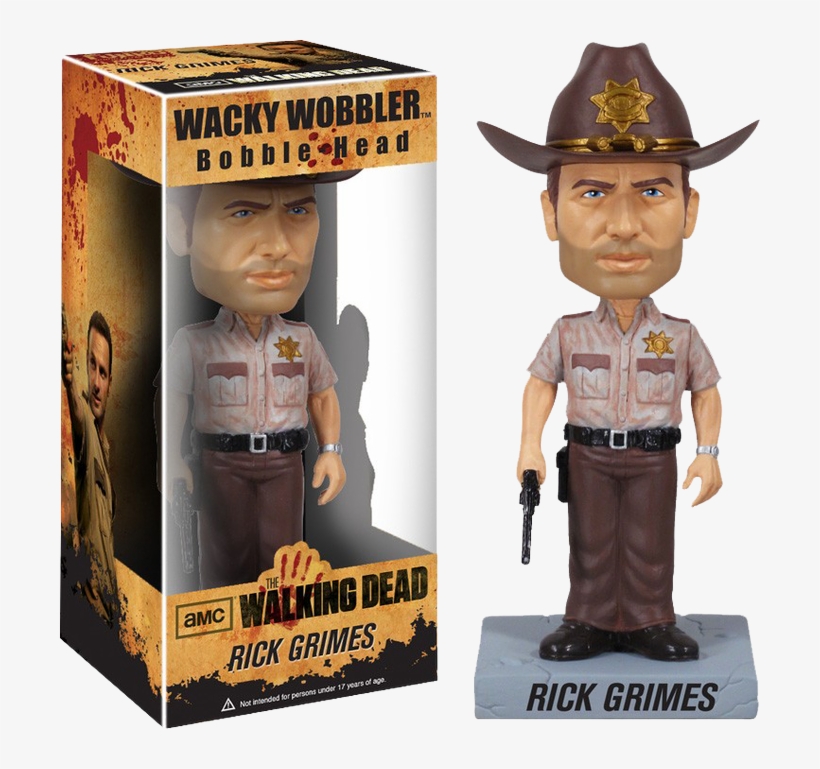 The Walking Dead - Rick Grimes Bobble Head, transparent png download