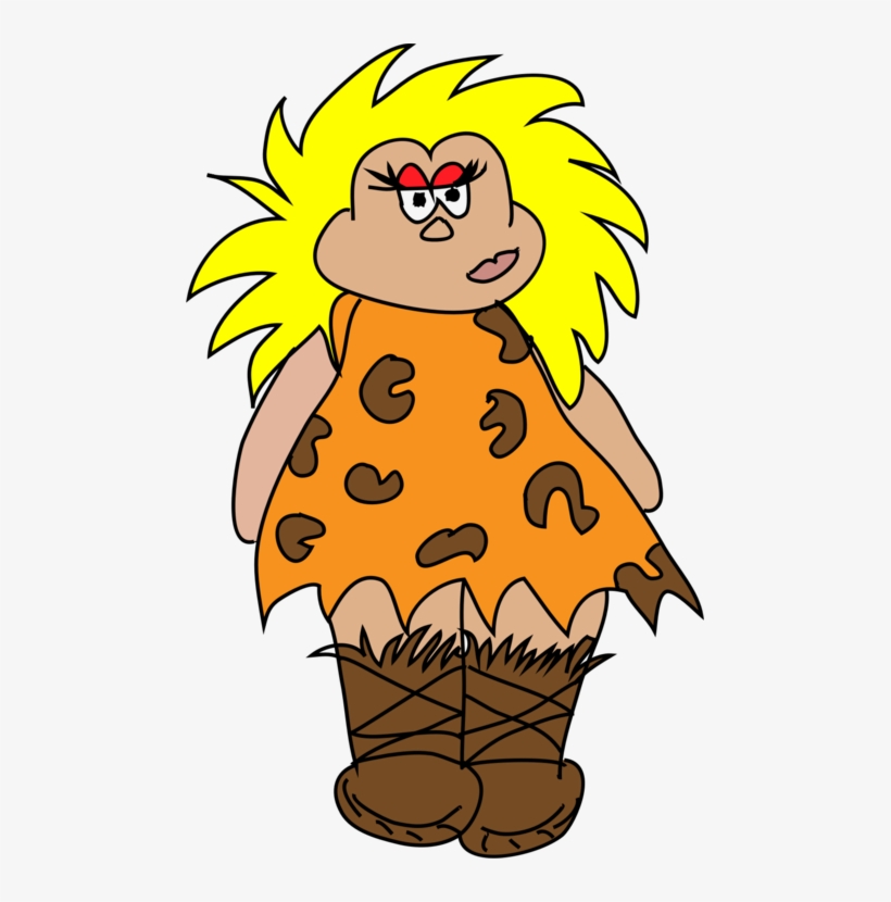 Caveman Clip Art Women Drawing Prehistory - Caveman Clipart Png, transparent png download