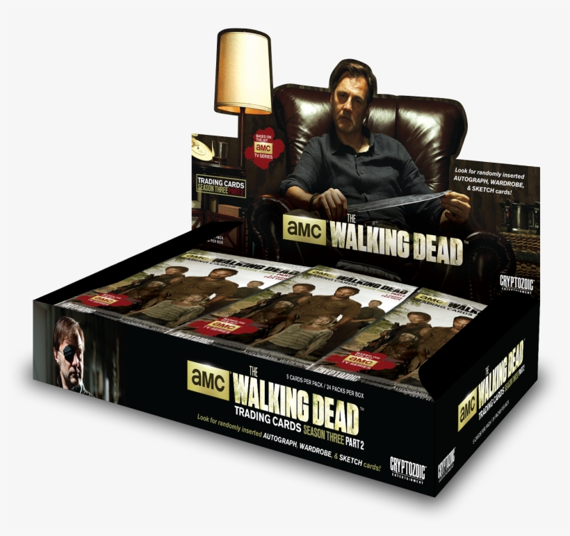 The Walking Dead Trading Cards Season 3 Part - Walking Dead Season 3 - Part 2 Trading Cards Box, transparent png download