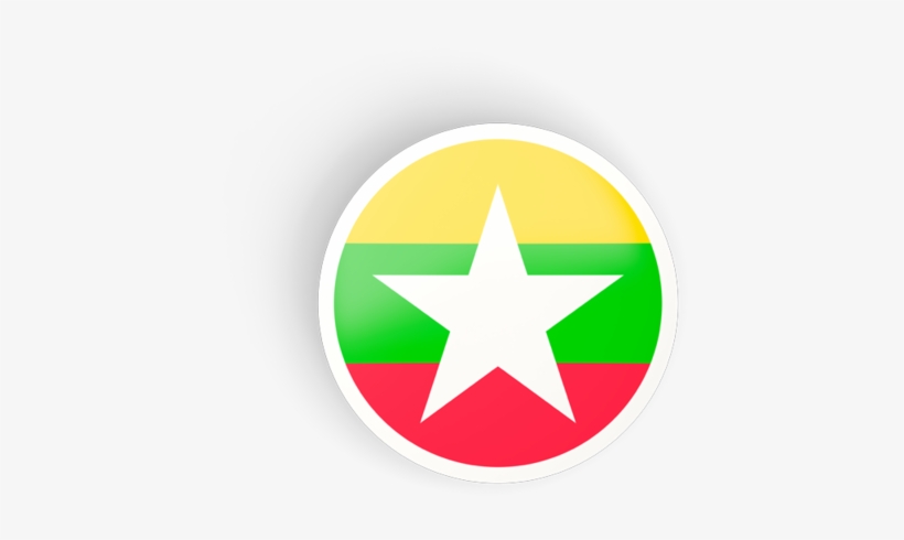Myanmar Flag Circle Png, transparent png download