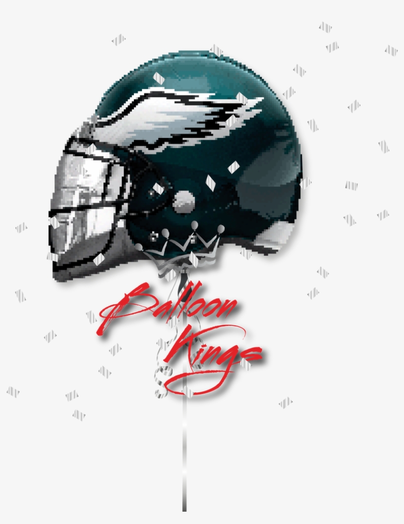 Eagles Helmet - 21" Philadelphia Eagles Helmet Foil Balloon (1 Each), transparent png download