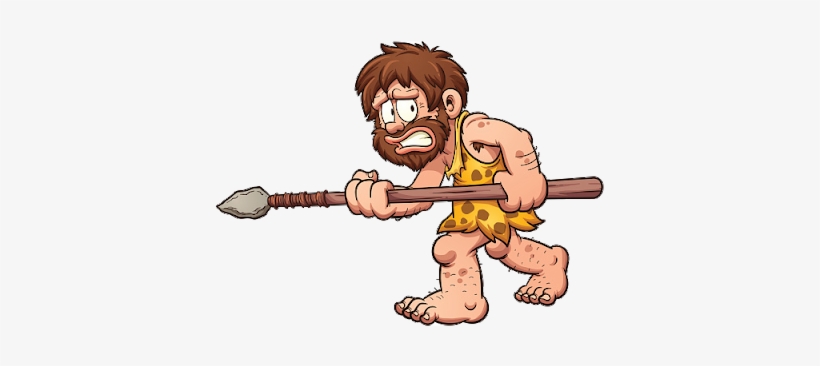 Cartoon Images Funny With Spear Caveman With Spear Png Transparent Png 400x400 Free Download On Nicepng