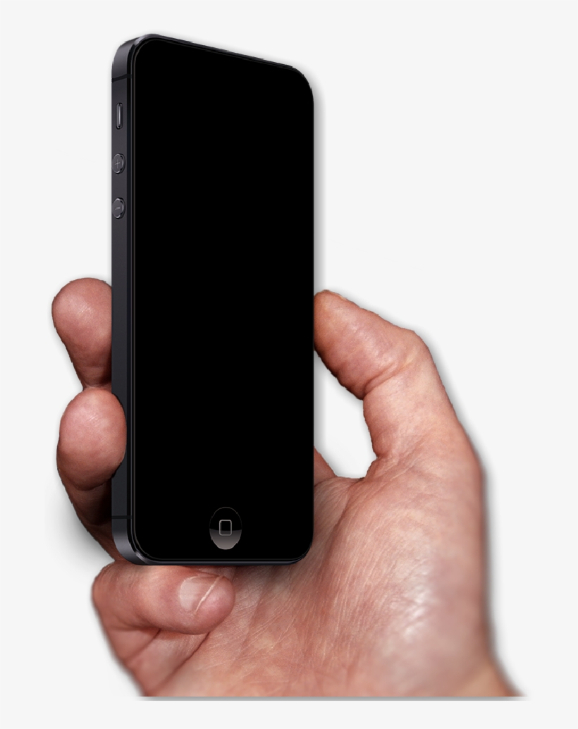 Hand Holding Iphone Using Hover Video Pro - Iphone, transparent png download