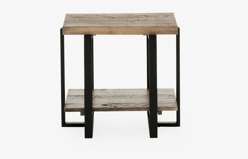 Image For Grey Brown Wood And Metal End Table From - Coffee Table, transparent png download