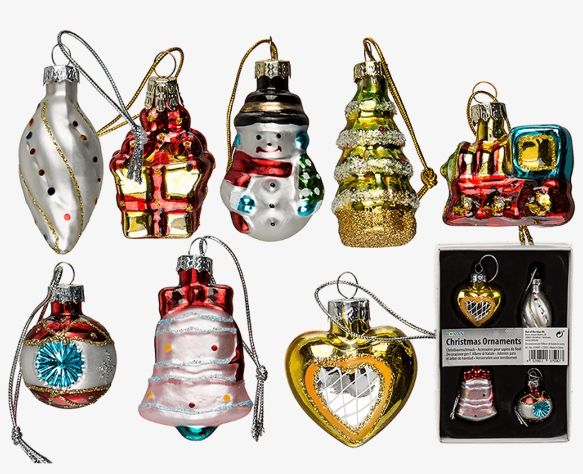Set Di 8 Palline Di Natale Con Diverse Decorazioni, transparent png download