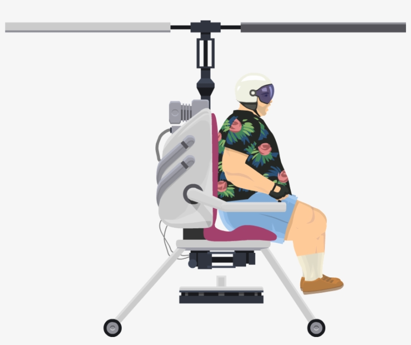 Happy Wheels Characters Png - Happy Wheels Characters Helicopter, transparent png download