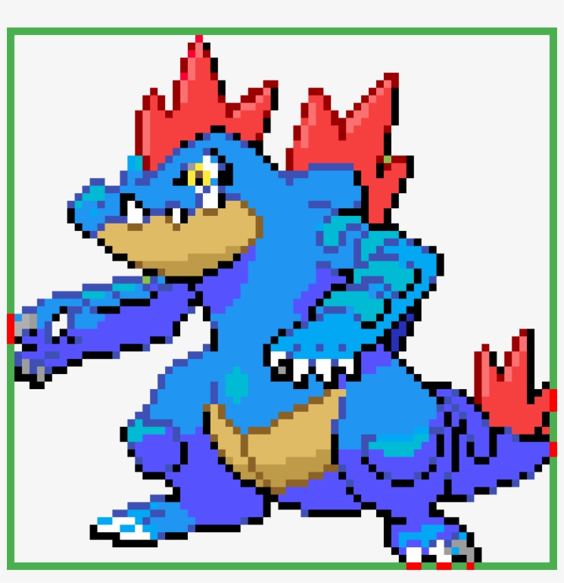 Feraligatr - Pokemon Mega Feraligatr Sprite, transparent png download