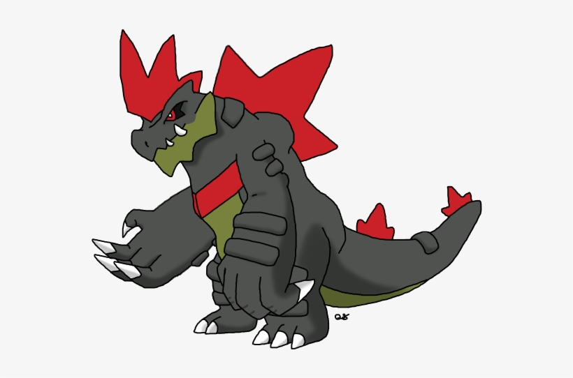 Draconian Form Big Jaw Pokemon Type - Cartoon, transparent png download
