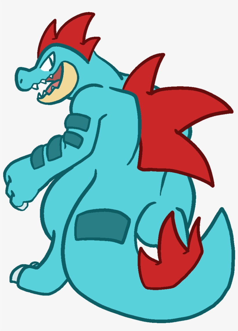 Feraligatr - Cartoon, transparent png download