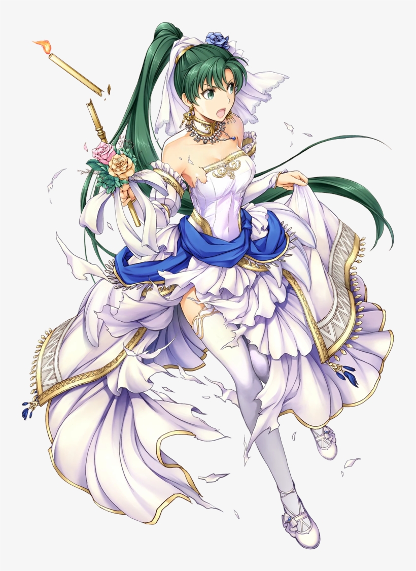 Why Are Lyn's Boobs So Big - Fe Heroes Lyn Bride, transparent png download