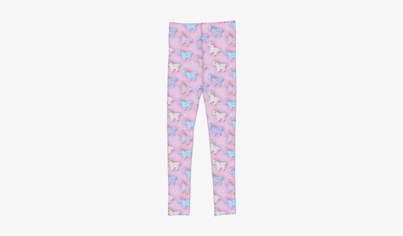 Picture Of Unicorns And Stars Leggings - Leggings, transparent png download
