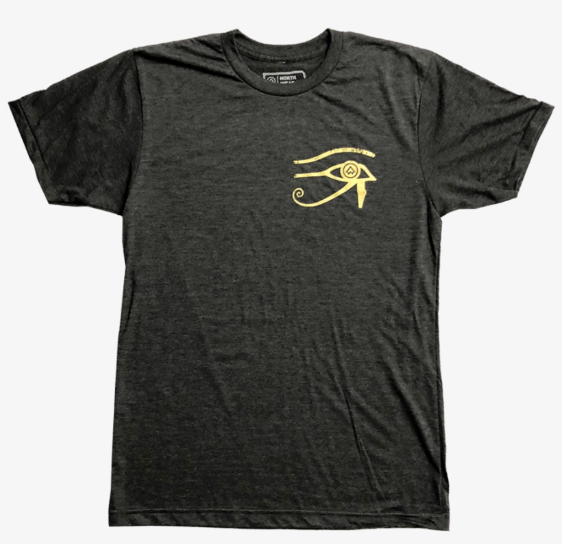 "eye Of Horus" Heather Black T-shirt - T-shirt, transparent png download
