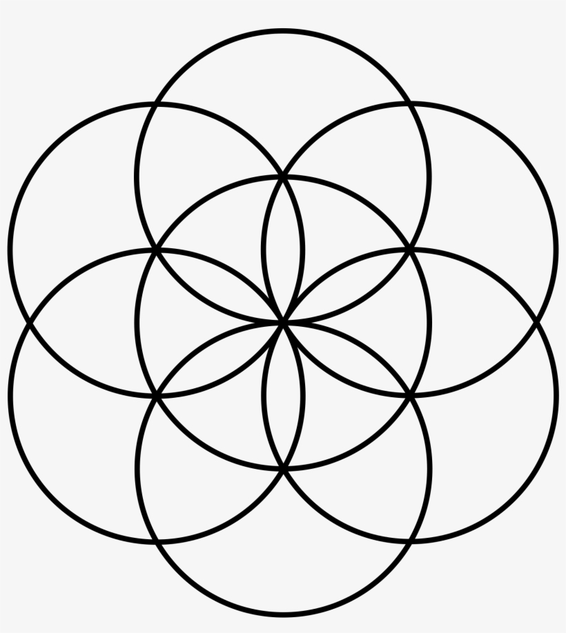 Open - Flower Of Life 7 Circles, transparent png download