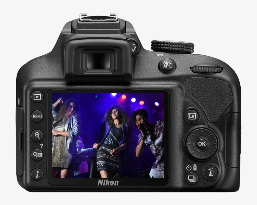 Lcd Screen Remains The Same - Nikon D3400, transparent png download