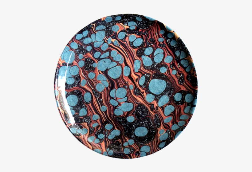 Turquoise Marble Dinner Plate - Marble, transparent png download